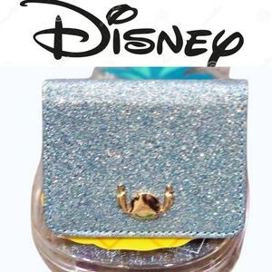 Bioworld Stitch Glitter Card Wallet w/Pineapple Ornament Case